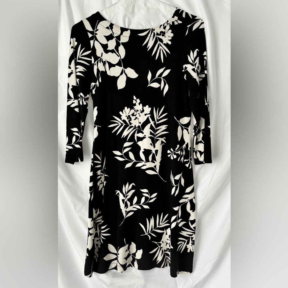 Tommy Bahama Black & White Tropical Print Dress – Size SP